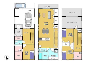 東加賀屋３（住吉大社駅）　４０８０万円 4080万円、3LDK、土地面積87.57m<sup>2</sup>、建物面積117.45m<sup>2</sup> 駐車2台可！