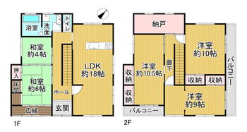 田辺平（京田辺駅）　２４８０万円 2480万円、5LDK+S（納戸）、土地面積155.25m<sup>2</sup>、建物面積147.39m<sup>2</sup> 