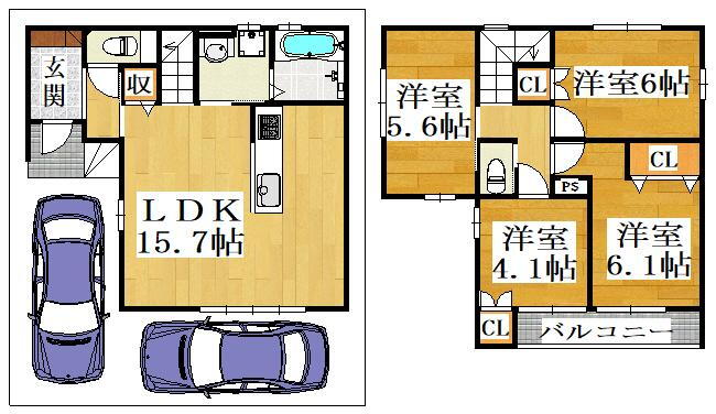 大阪府大東市寺川５ 野崎駅 新築一戸建て 物件詳細