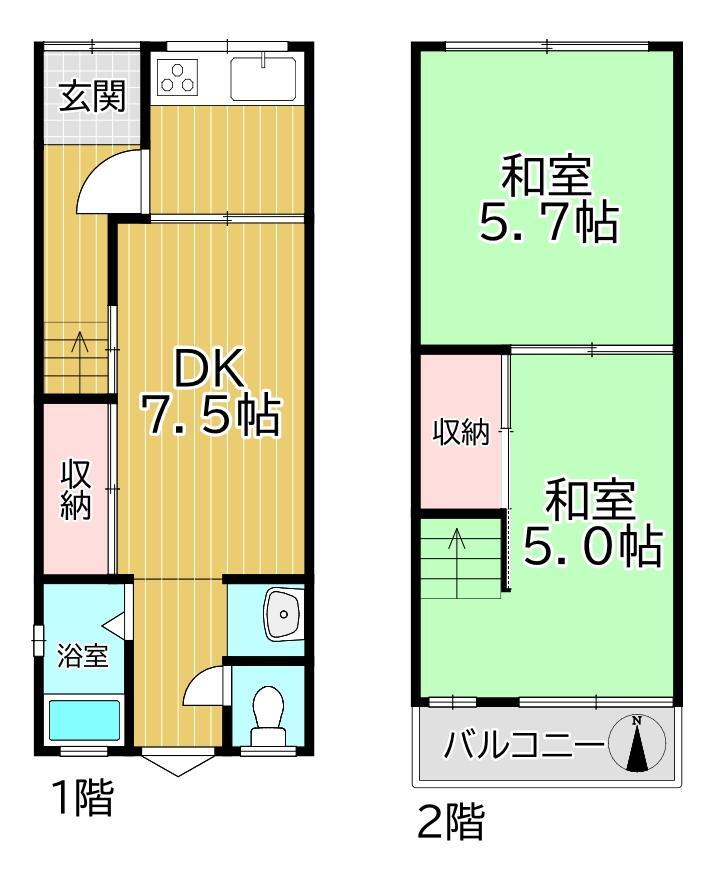 大阪府大阪市住吉区長居西２ 長居駅 中古住宅 物件詳細