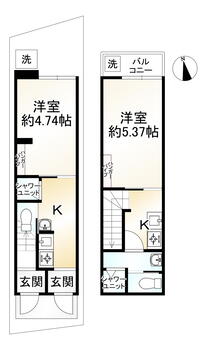 太秦宮ノ前町（太秦駅）　２２８０万円 2280万円、1K、土地面積35.37m<sup>2</sup>、建物面積42.38m<sup>2</sup> 