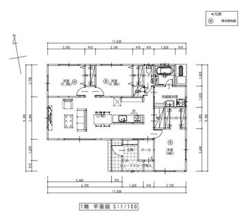 ＬＢ仏生山Ｏ号地　モデルハウス（２０２４年６月完成） 2750万円、3LDK、土地面積234.68m<sup>2</sup>、建物面積88.6m<sup>2</sup> 21帖広々リビング！