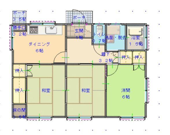 国分寺町福家（岡本駅）　７５０万円 750万円、3DK、土地面積216.93m<sup>2</sup>、建物面積71.02m<sup>2</sup> 