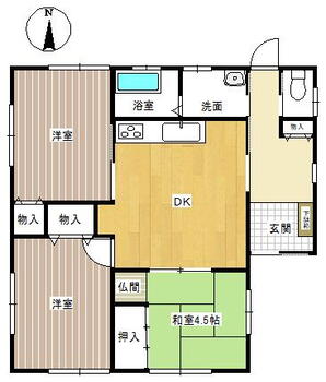 高地町２　１６９８万円 1698万円、3DK、土地面積225.71m<sup>2</sup>、建物面積61.27m<sup>2</sup> 