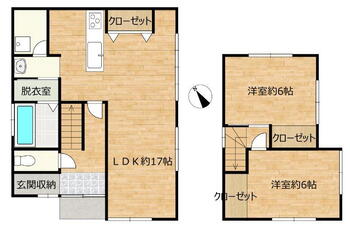 加茂町字中野（道上駅）　１１４９万円 1149万円、2LDK、土地面積210.43m<sup>2</sup>、建物面積74.52m<sup>2</sup> 