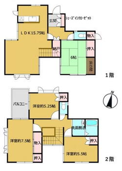 大字際波（宇部駅）　１９９９万円 1999万円、4LDK、土地面積207.17m<sup>2</sup>、建物面積122.46m<sup>2</sup> 【リフォーム中】リフォーム後の予定間取り図です。部屋数が豊富なため、子育て世代の方におススメなおうちです。元モデルルームの特徴的な造りが魅力です。