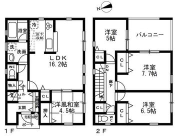 己斐上３　３５８０万円 3580万円、4LDK、土地面積236.29m<sup>2</sup>、建物面積106.1m<sup>2</sup> 