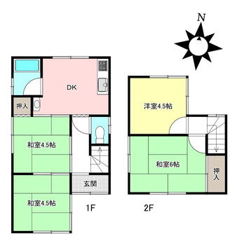 浜野３（清輝橋駅）　３５０万円 350万円、4DK、土地面積62.69m<sup>2</sup>、建物面積51.57m<sup>2</sup> 是非一度現地をご案内させて頂き、<BR>実際の道幅や各部屋の日当たりをご確認下さい！