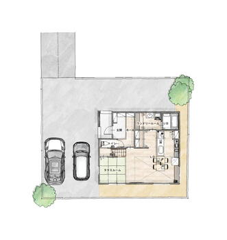 十日市東２（三次駅）　３１８０万円 3180万円、4LDK、土地面積231.19m<sup>2</sup>、建物面積103.09m<sup>2</sup> １F 間取り図