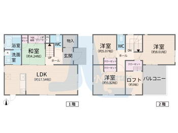 駅家町大字江良（駅家駅）　２７８０万円 2780万円、4LDK、土地面積133m<sup>2</sup>、建物面積100.75m<sup>2</sup> 全居室収納＋収納たっぷり約３帖のロフトで収納上手な暮らしを実現♪