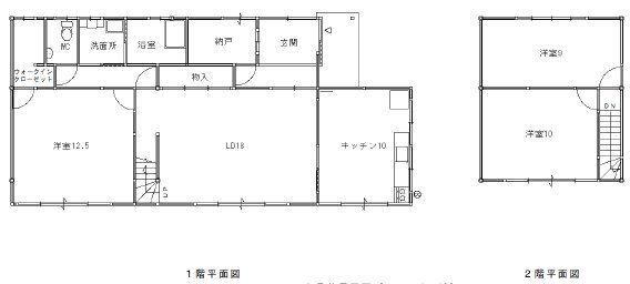小月茶屋３　１５９０万円 1590万円、3LDK、土地面積1,250.92m<sup>2</sup>、建物面積153.92m<sup>2</sup> 間取図