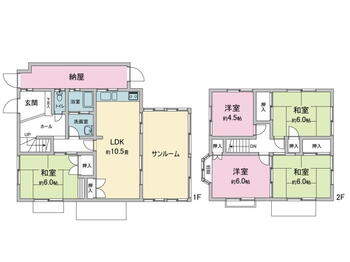 佐山　１６９９万円 1699万円、5LDK、土地面積280.85m<sup>2</sup>、建物面積126.31m<sup>2</sup> 