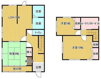 菊川町大字田部　８９８万円 898万円、3LDK+S（納戸）、土地面積189.03m<sup>2</sup>、建物面積100.19m<sup>2</sup> 建坪30坪、程よい大きさの3LDK。今後のメンテナンスも考え、水回りは一箇所に集約された間取りとなってます。