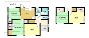 小郡光が丘（上郷駅）　７８０万円 780万円、5DK、土地面積210.04m<sup>2</sup>、建物面積97.68m<sup>2</sup> 