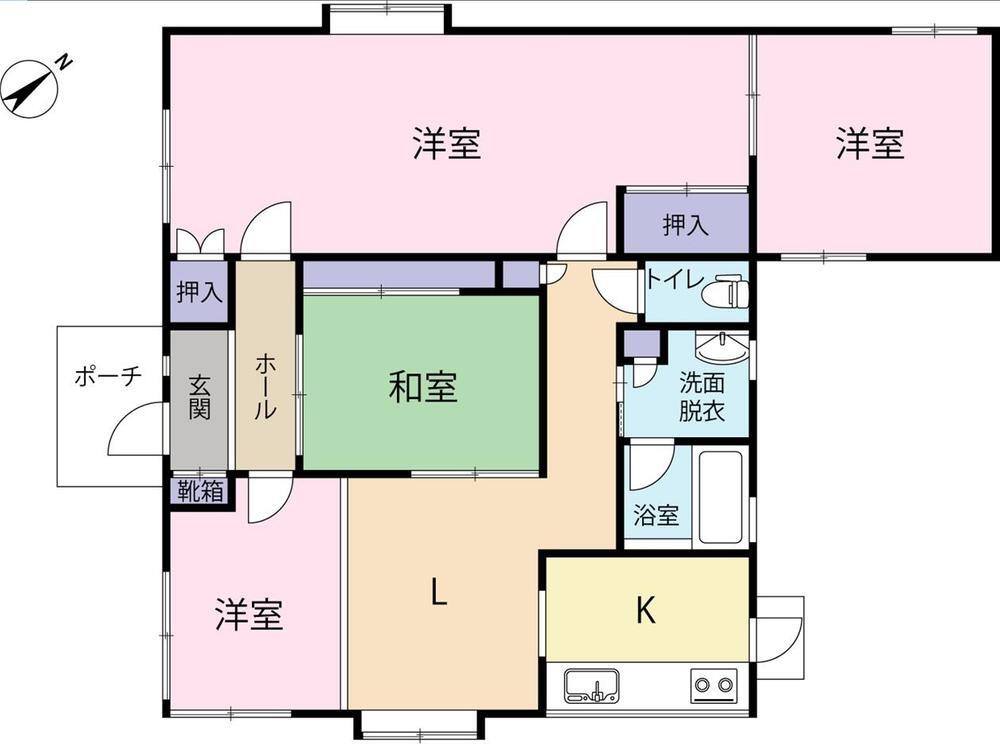 小松台東２　２２００万円 2200万円、3LDK、土地面積236.31m<sup>2</sup>、建物面積73.02m<sup>2</sup> 間取りは3ＬＤＫになります。様々な使い方ができるお部屋の配置になっております。