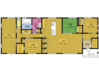 大字稲田（熊崎駅）　３８００万円 3800万円、4LDK、土地面積314.32m<sup>2</sup>、建物面積115.24m<sup>2</sup> 間取り図