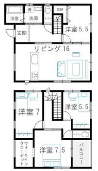 東与賀町大字下古賀（佐賀駅）　２２９８万円 2298万円、4LDK+S（納戸）、土地面積185.16m<sup>2</sup>、建物面積102.67m<sup>2</sup> 4LDK+S（ウォークインクローゼット）