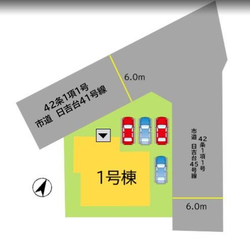 日吉台３（折尾駅）　３４９８万円 3498万円、4LDK、土地面積171.3m<sup>2</sup>、建物面積115.9m<sup>2</sup> 交通量も少ないので安心して駐車できます♪