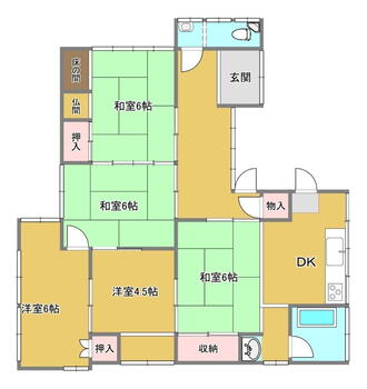 大字生石（西大分駅）　９００万円 900万円、4DK、土地面積192.55m<sup>2</sup>、建物面積68.99m<sup>2</sup> 