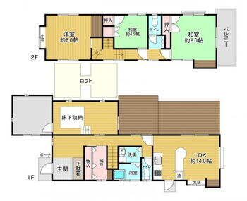 柳河内２（高宮駅）　３４８０万円 3480万円、4LDK+S、土地面積250.58m<sup>2</sup>、建物面積105.6m<sup>2</sup> 