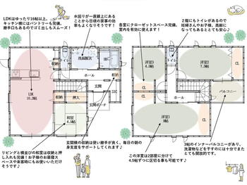 沖須町３（柳ケ浦駅）　２１５０万円 2150万円、5LDK、土地面積315.29m<sup>2</sup>、建物面積110.95m<sup>2</sup> 玄関から直接いける脱衣所はLDKを汚すことなく使用していただけます。また、2階の子供部屋は区切らず広々１室利用ももちろん可能です。