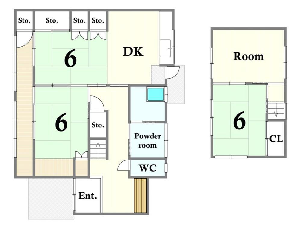 横隈（三国が丘駅）　９５０万円 950万円、4DK、土地面積203.29m<sup>2</sup>、建物面積89.42m<sup>2</sup> 