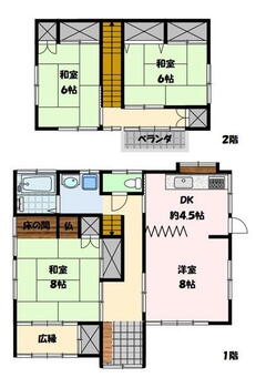 ダイヤランド３　１８５０万円 1850万円、3LDK、土地面積185.57m<sup>2</sup>、建物面積115.24m<sup>2</sup> 