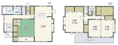 田上６　２３８０万円 2380万円、4LDK、土地面積179.52m<sup>2</sup>、建物面積130m<sup>2</sup> 