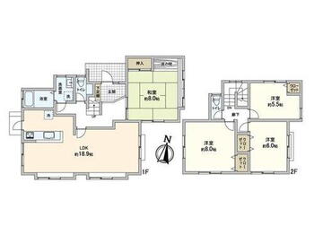 桧原６　２１８０万円 2180万円、4LDK、土地面積181.99m<sup>2</sup>、建物面積109.12m<sup>2</sup> 