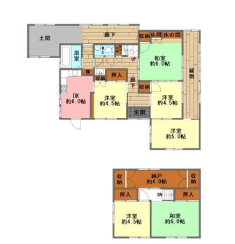 大字諏訪（熊崎駅）　９００万円 900万円、6DK+S、土地面積213.9m<sup>2</sup>、建物面積146.46m<sup>2</sup> ※図面と現況が異なる場合、現況を優先。