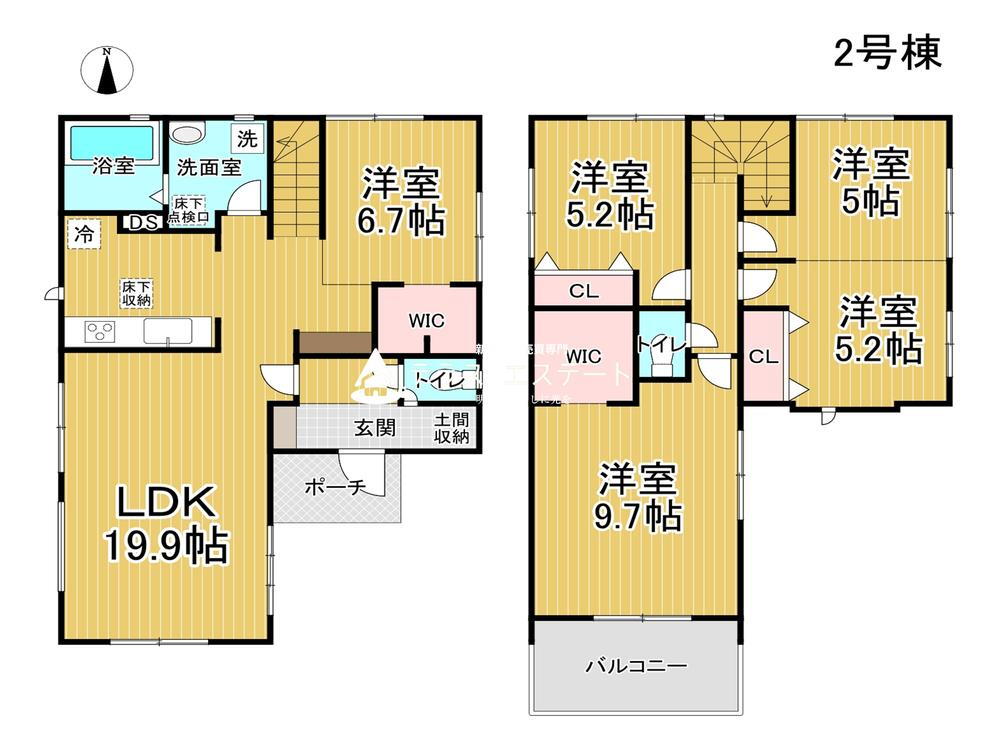 熊本県熊本市東区下江津５ 新築一戸建て 物件詳細