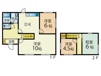 国分３（都府楼前駅）　２０００万円 2000万円、4DK、土地面積176.3m<sup>2</sup>、建物面積94m<sup>2</sup> 