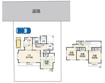 天拝坂４（都府楼南駅）　２５９９万円 2599万円、4LDK、土地面積228.35m<sup>2</sup>、建物面積117.46m<sup>2</sup> ファミリータイプの間取りです。