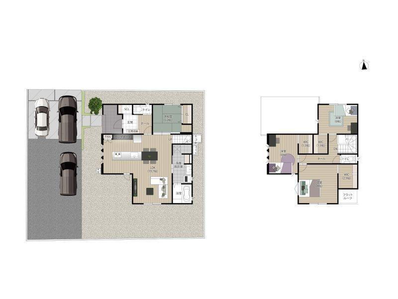 中島町　３１４０万円 3140万円、4LDK、土地面積227.23m<sup>2</sup>、建物面積115.93m<sup>2</sup> ■□■間取り■□■