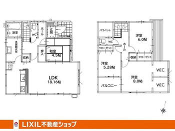 泉ケ浦２（東水巻駅）　３４９８万円 3498万円、4LDK、土地面積204.57m<sup>2</sup>、建物面積111.34m<sup>2</sup> ●広々リビング18.1帖 ●パントリー/W.I.C