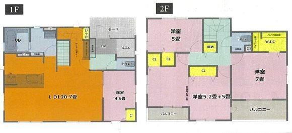 桜木４　３７９８万円 3798万円、4LDK、土地面積197.35m<sup>2</sup>、建物面積110.54m<sup>2</sup> 図面と現況が異なる場合には現況優先といたします