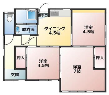 隼人町住吉（隼人駅）　７９９万円 799万円、3DK、土地面積116.51m<sup>2</sup>、建物面積55.67m<sup>2</sup> 