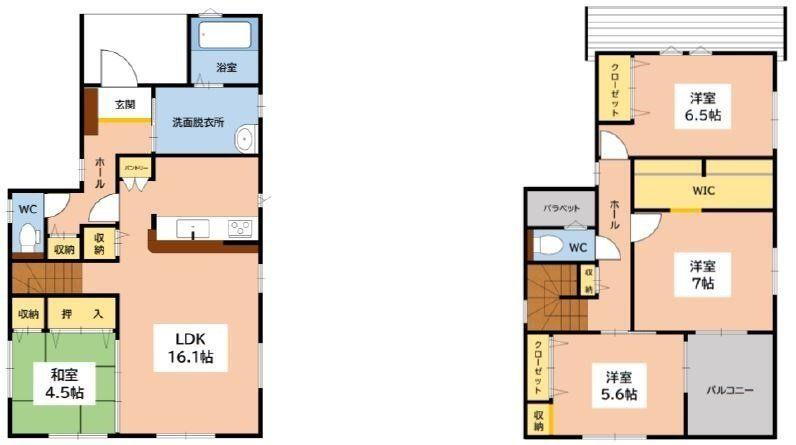 大城４（白木原駅）　３９９８万円 3998万円、4LDK、土地面積174.5m<sup>2</sup>、建物面積105.58m<sup>2</sup> 収納豊富♪広々4LDK！