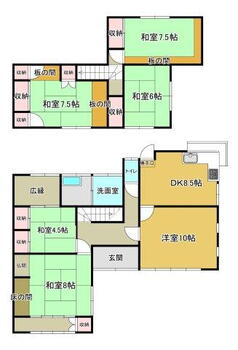 朽網西３（朽網駅）　１２８０万円 1280万円、6DK、土地面積258.76m<sup>2</sup>、建物面積151.66m<sup>2</sup> 