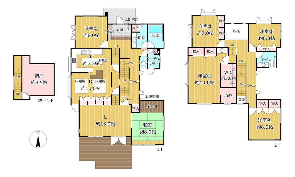 大阪府堺市美原区さつき野西２ 4380万円 6LDK