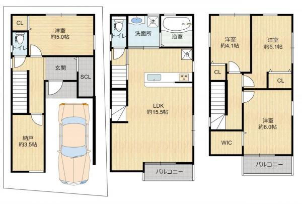 大阪府大阪市鶴見区浜３ 中古住宅