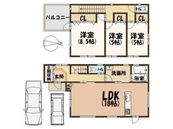 奈良県生駒郡平群町吉新３ 2898万円 3LDK