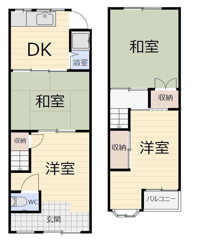 大阪府堺市堺区今池町６ 390万円 4DK