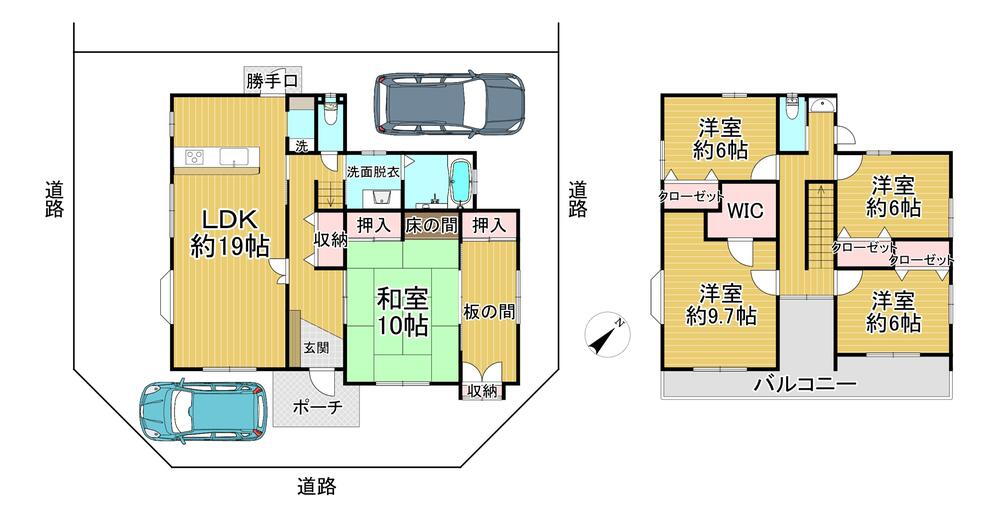 京都府八幡市欽明台中央 4700万円 5LDK