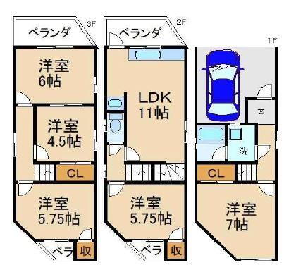 大阪府枚方市南中振１ 1080万円