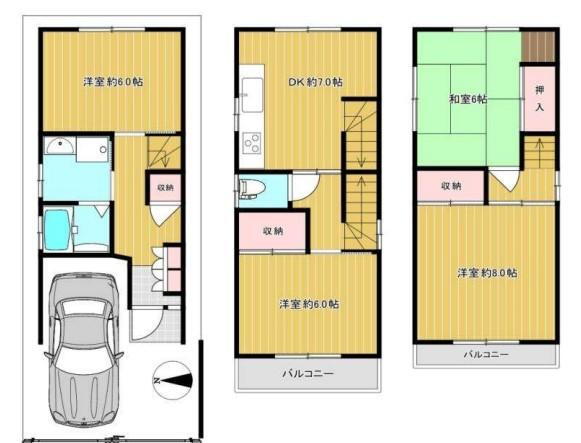 大阪府東大阪市花園西町１ 1588万円 4DK