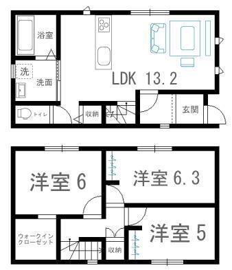 長崎県佐世保市黒髪町 2198万円 3SLDK