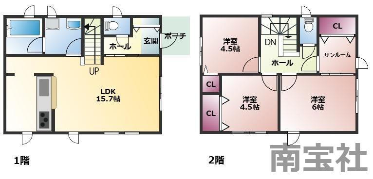 鹿児島県鹿児島市田上台３ 2380万円 3LDK
