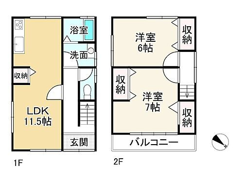  【山電】尾上の松駅徒歩約12分　空家　即内覧可能　浴室乾燥機　ＬＤＫ3面採光　6帖以上