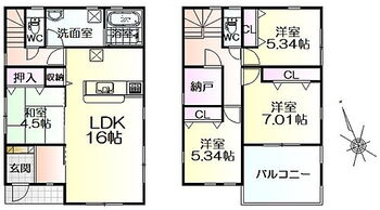 東松島市小野６期　１号棟